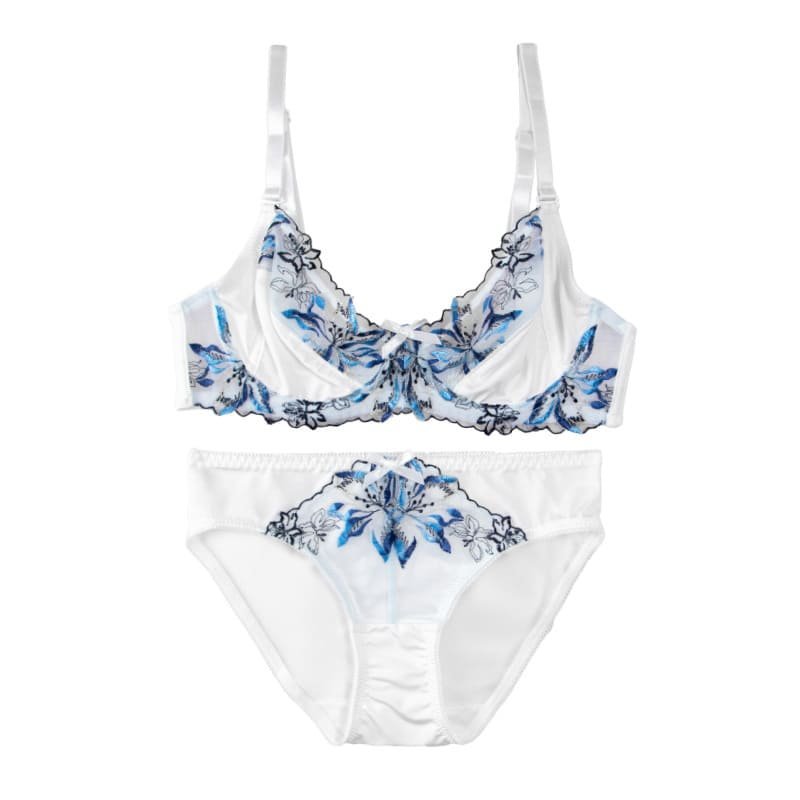 Embroidery Plus Size Bra Set for HYWEARS B2B manufacturing
